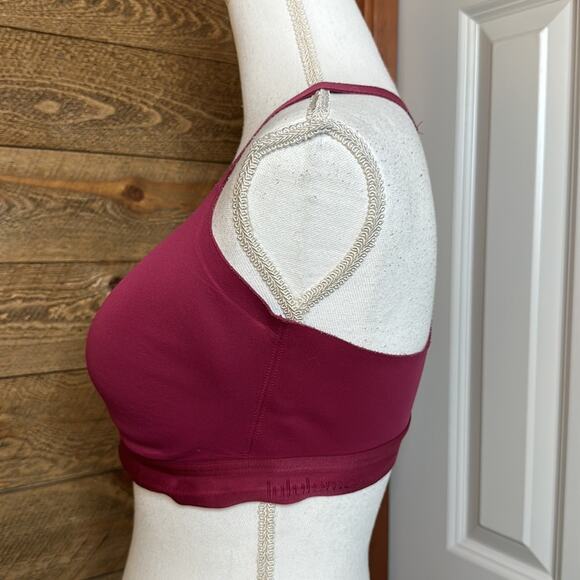 Lululemon Fine Form Bra Star Ruby Scoop Neck Stretch Size 36D - Picture 6 of 11